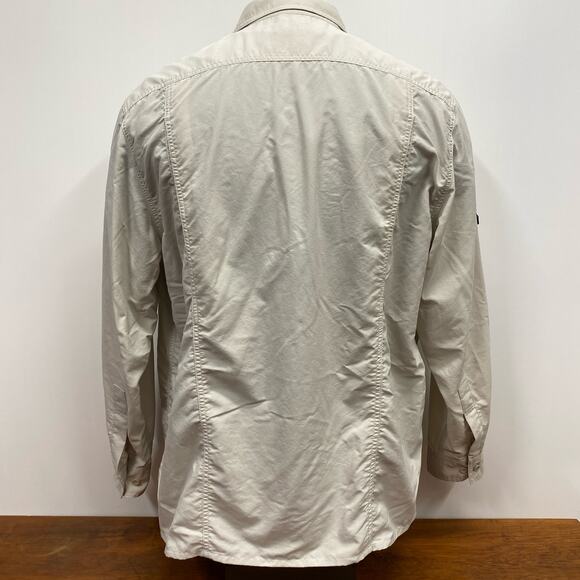 Tilley Endurables Nanotex Comfort Vented Roll Sleeve Men's XL Khaki Button Shirt - Picture 9 of 9